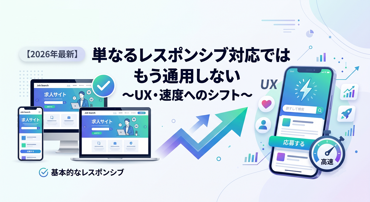 単なるレスポンシブ対応ではもう通用しない～UX・速度へのシフト～