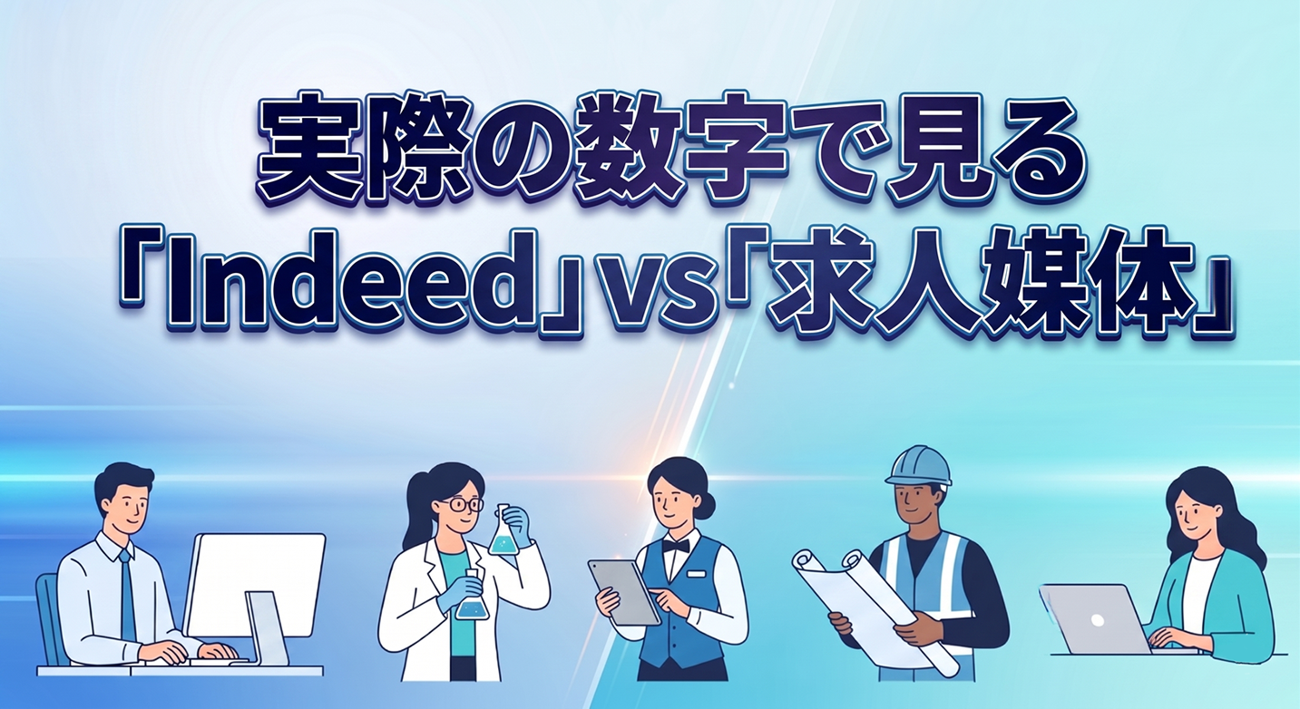 実際の数字で見る「Indeed」vs「求人媒体」