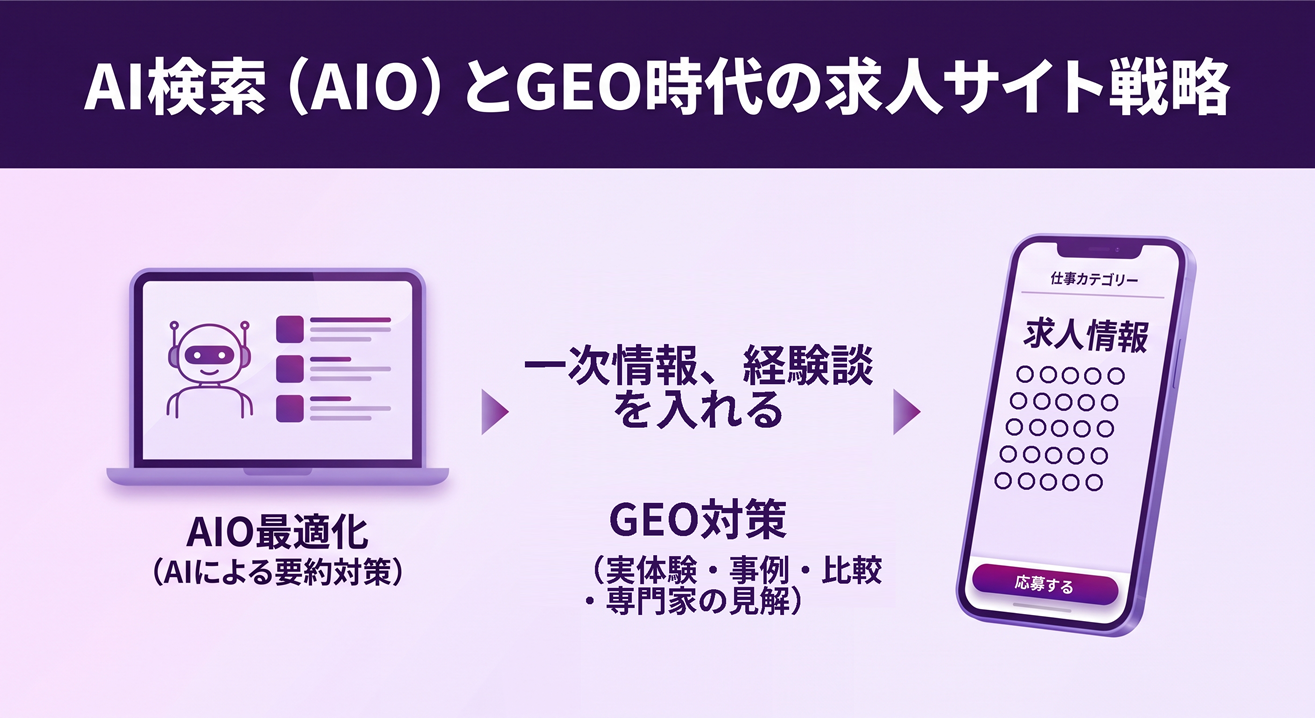 AI検索（AIO）とGEO時代の求人サイト戦略